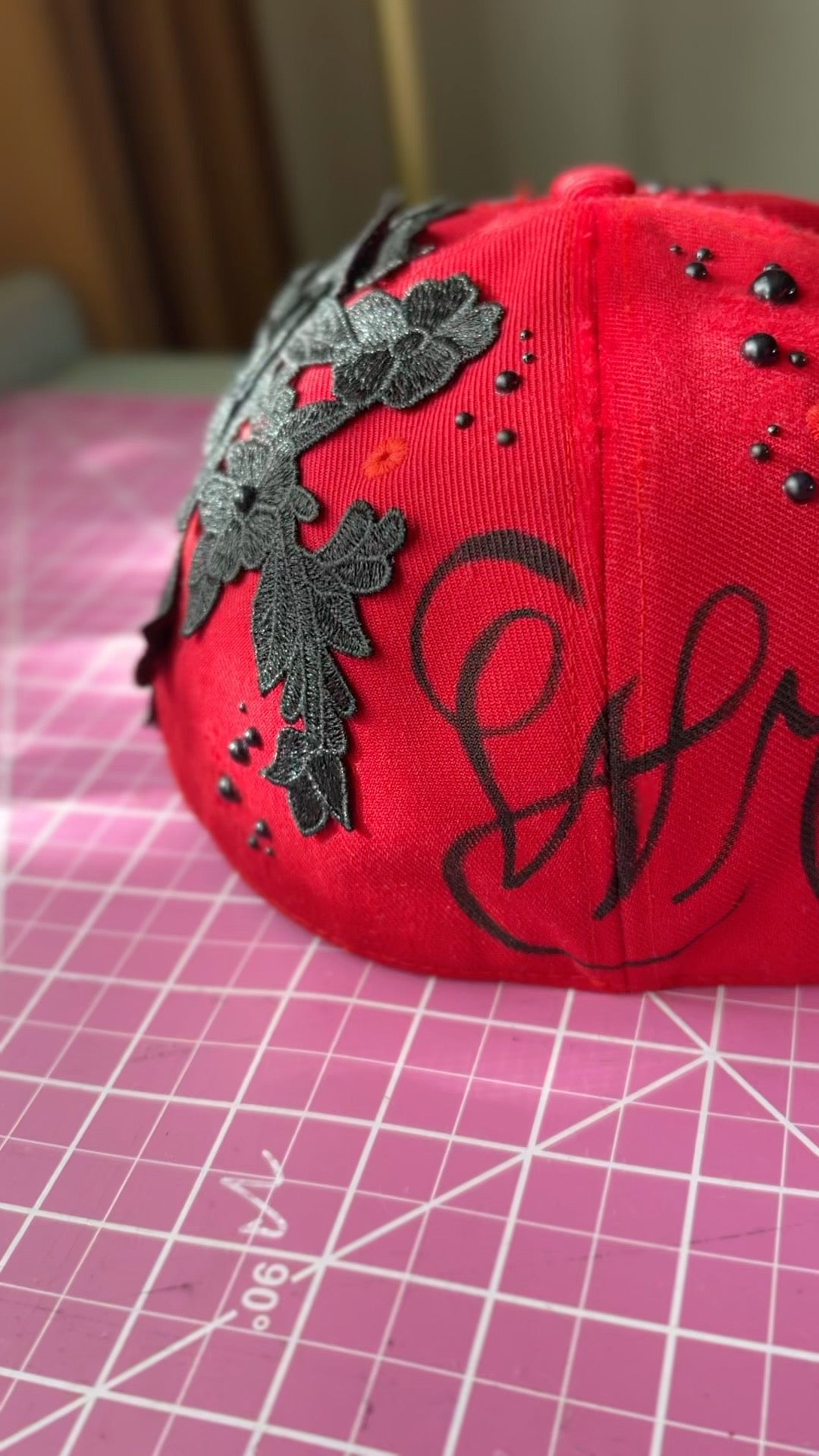 Custom Embellished Texas Tech Hat