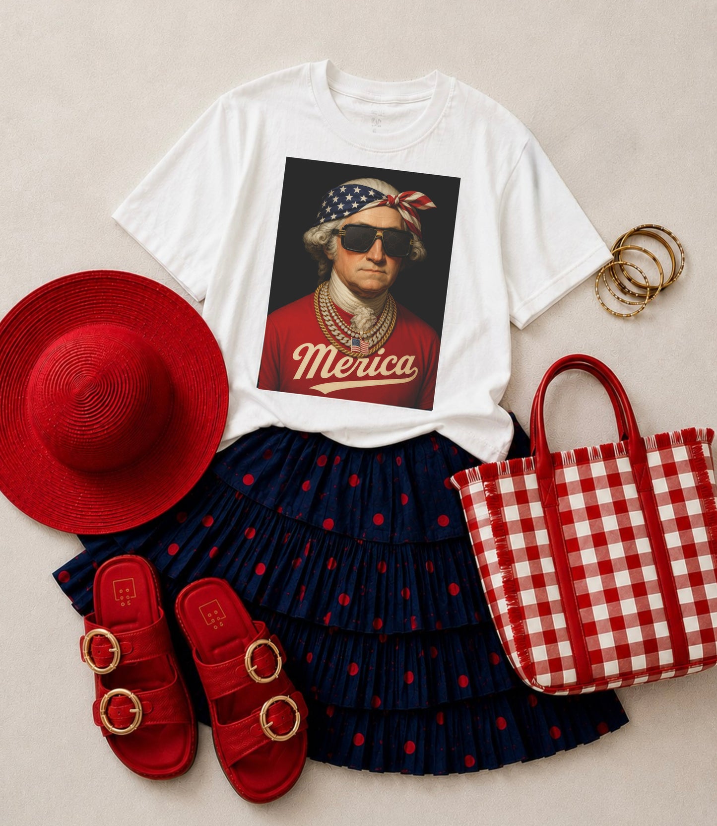 SOLD OUT George Washington Americana Tee