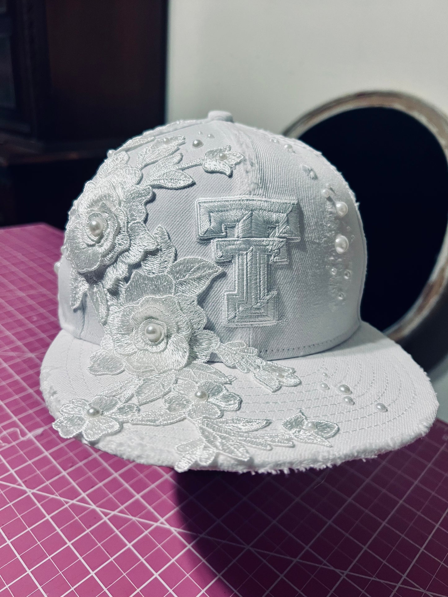 Custom Embellished Texas Tech Hat