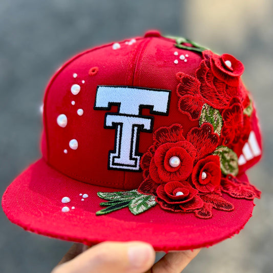 Custom Embellished Texas Tech Hat